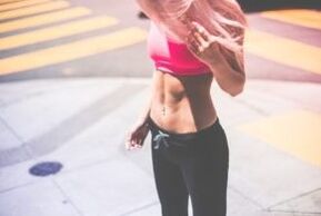 Exercise to lose weight of the abdomen and side